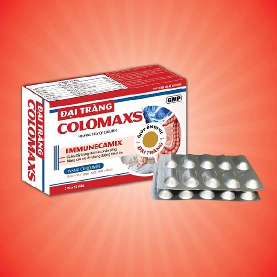 Giảm đầy bụng khó tiêu ĐẠI TRÀNG COLOMAXS hộp 3 vỉ x 10 viên