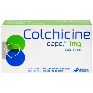 Thuốc phòng và điều trị Gout Colchicine Capel 1mg hộp 20 viên nén