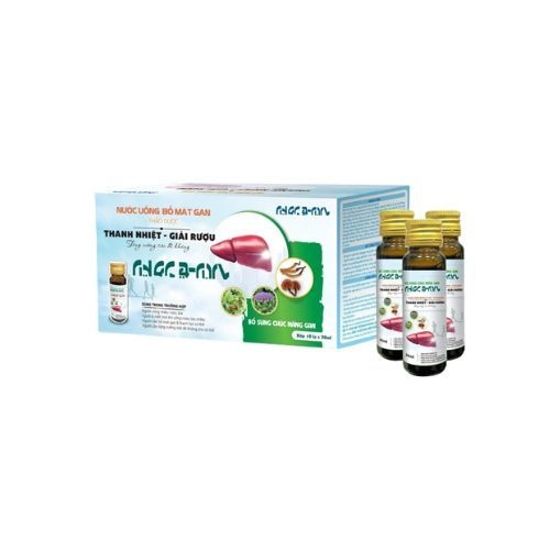 Nước uống bổ mát gan Thảo Dược Thanh Nhiệt Giải Rượu hộp 10 chai x 30ml