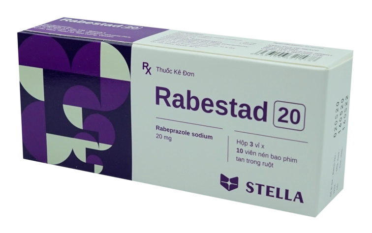 Thuốc tác dụng trên đường tiêu hóa Rabestad 20 hộp 30 viên