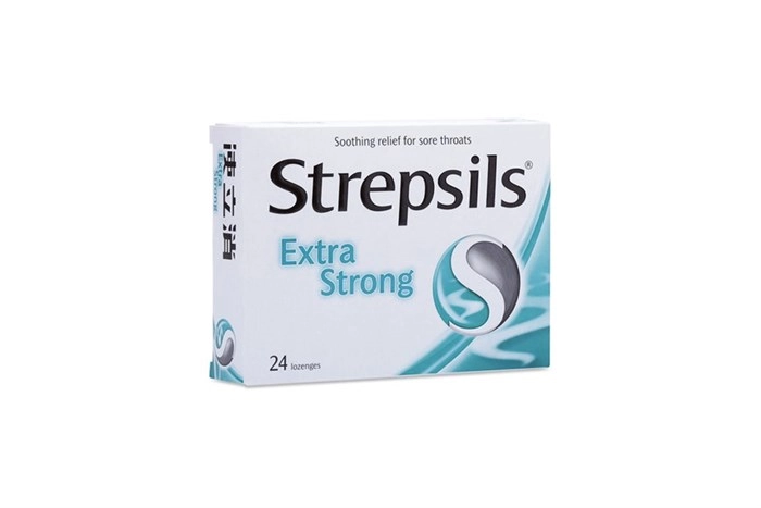 Viên ngậm trị đau họng Strepsils Extra Strong hộp 24 viên