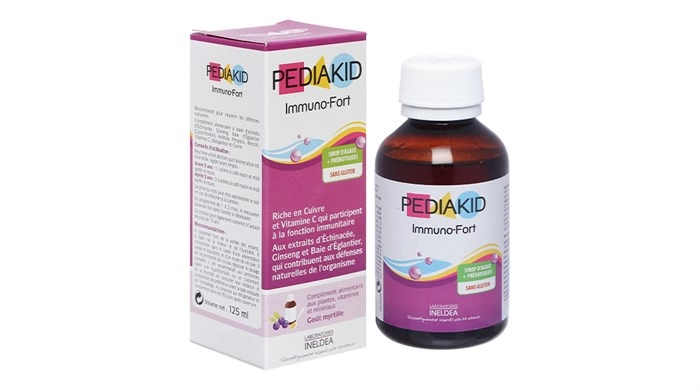 Siro tăng đề kháng bảo vệ sức khoẻ Pediakid Immuno - Fort hộp 1 chai 125 ml
