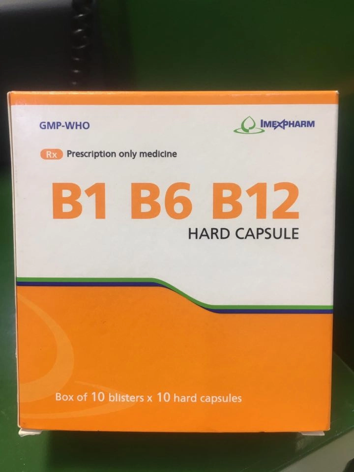 Thuốc bổ sung vitamin B1, B6, B12 VITAMIN 3B Imexpharm hộp 10 vỉ x 10 viên