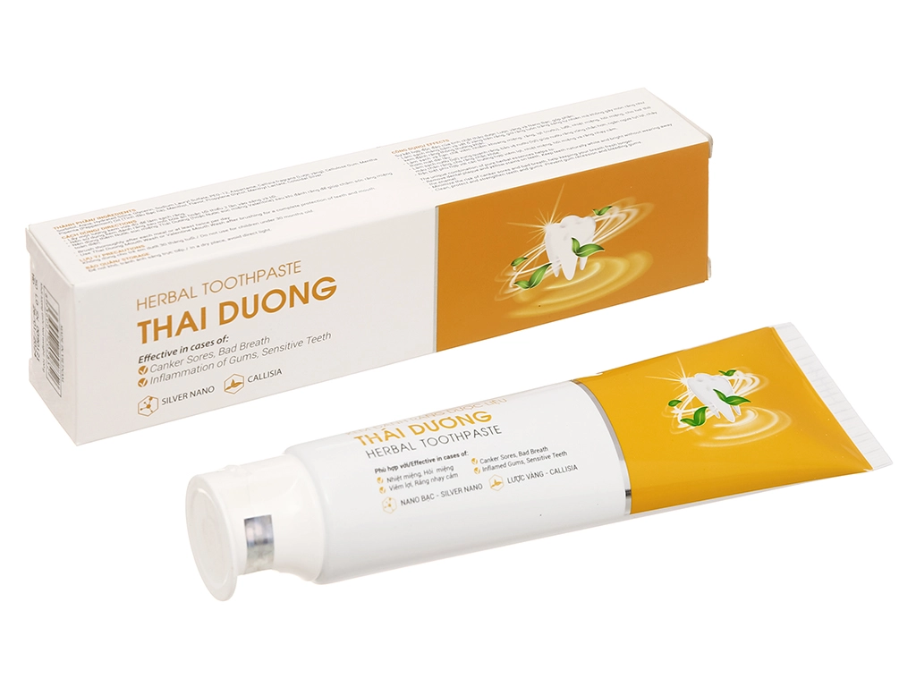Kem đánh răng dược liệu Thái Dương hộp 1 tuýp 150mg