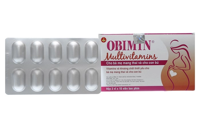 Thuốc bổ cho phụ nữ mang thai và cho con bú Obimin hộp 30 viên