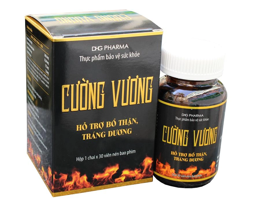 Viên uống hỗ trợ sinh lí, nội tiết tố nam Cường Vương hộp 1 chai 30 viên