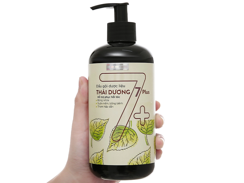 Dầu gội dược liệu Thái Dương 7Plus (7+)  chai 480ml
