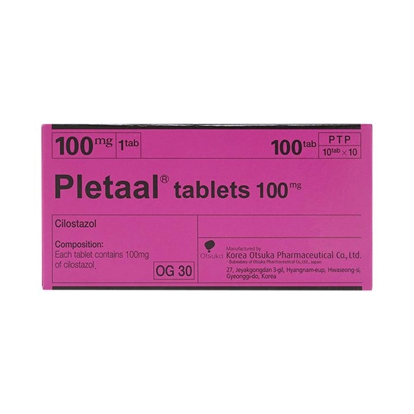 Thuốc điều trị thiếu máu cục bộ Pletaal 100mg  hộp 100 viên