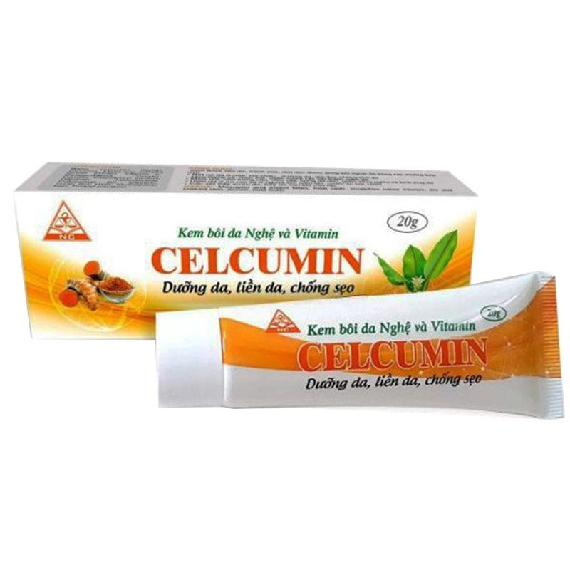 Kem bôi da Nghệ và Vitamin Celcumin	 hộp 1 tuýp 20g