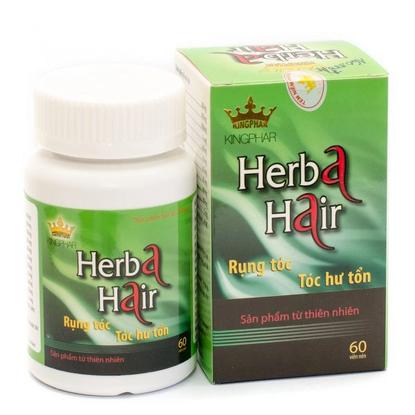 Viên Uống Giảm Rụng Tóc Herba Hair Kingphar hộp 1 lọ 60 viên