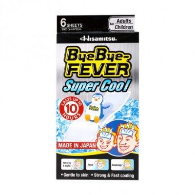 Miếng dán hạ nhiệt ByeBye-Fever Super Cool hộp 6 miếng