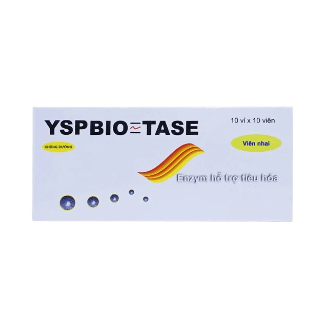 Hỗ trợ tiêu hóa YSPBIO TASE YSP hộp 10 vỉ x 10 viên