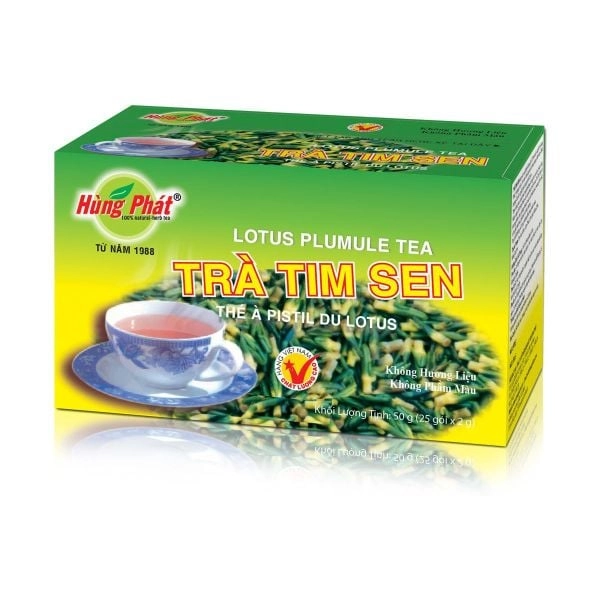 Trà Tim Sen Hùng Phát hỗ trợ ngủ ngon hộp 25 gói x 2g