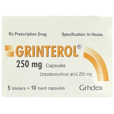 Thuốc cải thiện chức năng gan ở bệnh nhân viêm gan mãn tính Grinterol 250mg hộp 5 vỉ x 10 viên