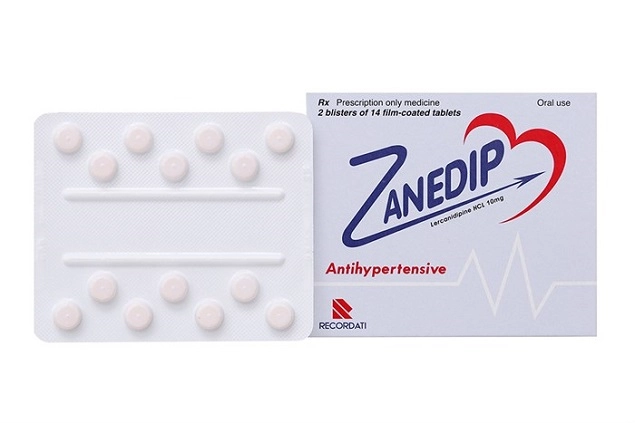 Thuốc điều trị tăng huyết áp Zanedip 10mg hộp 28 viên
