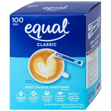 Ít năng lượng dành cho người kiêng ăn chất bột, đường đường ăn kiêng Equal Classic Zero Calorie Sweetener hộp 100 góix1g