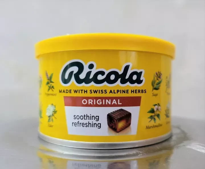 Kẹo thảo mộc original Ricola Original Swiss Herb Candy hũ 100g