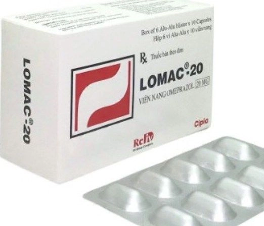 Thuốc trị loét dạ dày tá tràng Lomac - 20 hộp 60 viên