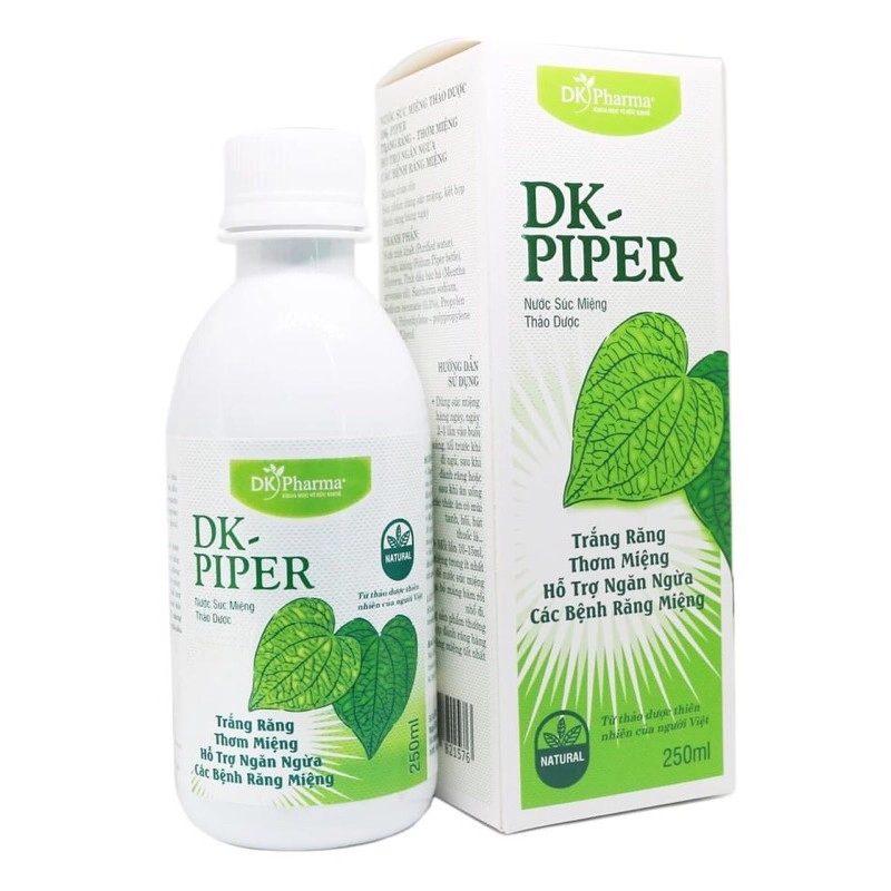 Nước súc miệng thảo dược DK Piper hộp 1 chai 250ml