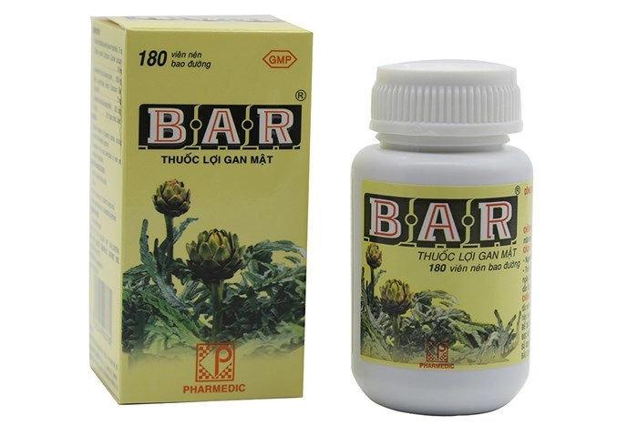 Thuốc lợi gan mật BAR hộp 1 lọ 180 viên