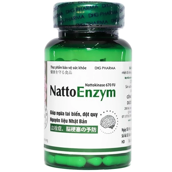 Viên uống hỗ trợ phòng ngừa tai biến NattoEnzym lọ 90 viên
