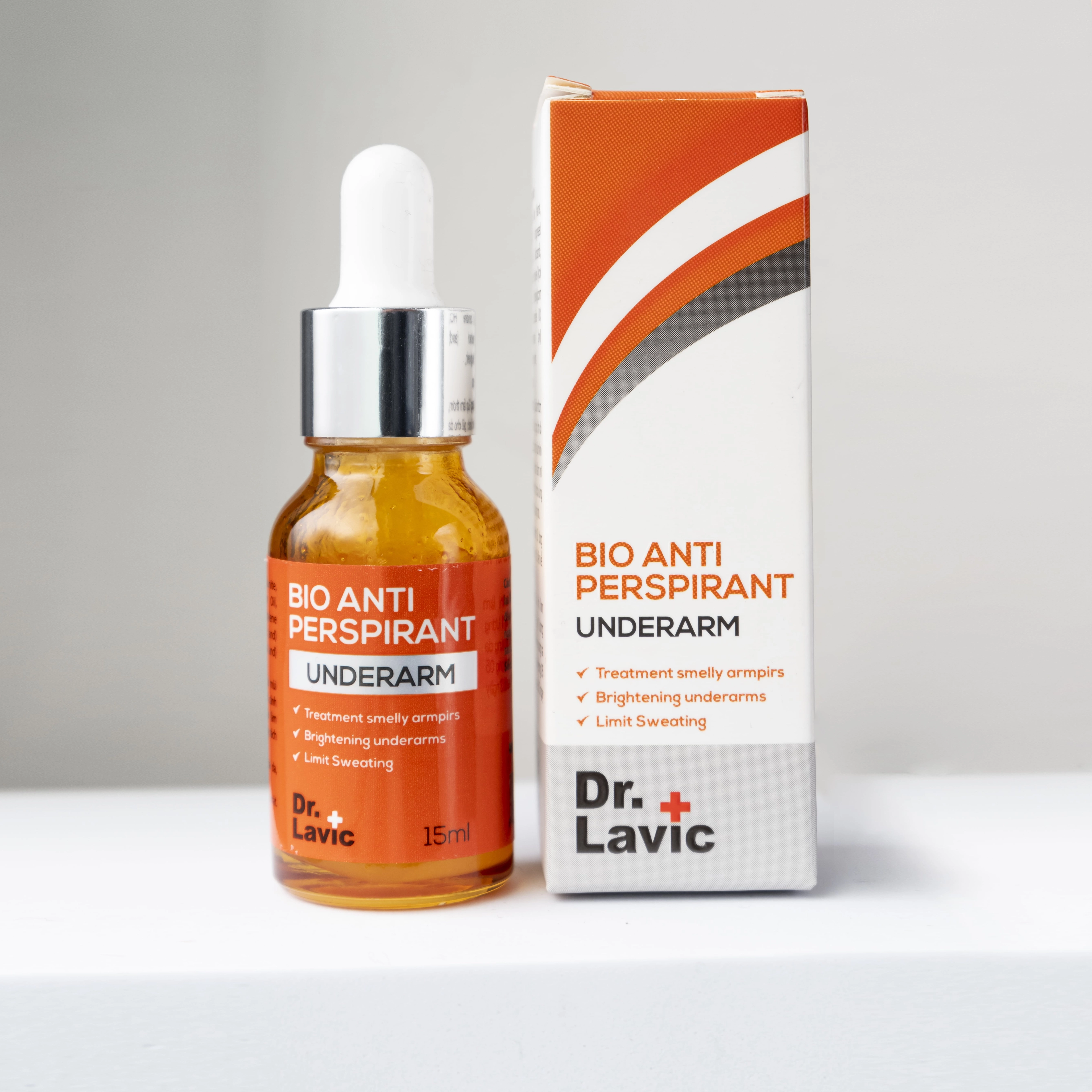 Serum khử mùi hôi nách, hôi chân Dr.Lavic Bio Anti Perspirant Underarm hộp 1 chai 15ml