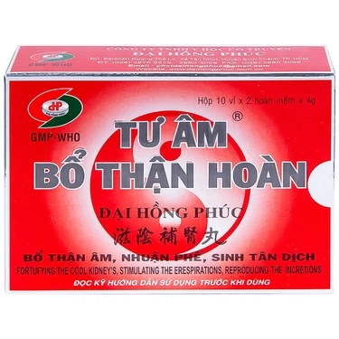Thuốc bổ thận âm, nhuận phế Tư Âm Bổ Thận Hoàn Đại Hồng Phúc hộp 10 vỉ x 2 viên