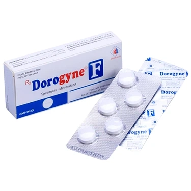 Điều trị các bệnh nhiễm khuẩn răng miệng cấp và mạn tính Dorogyne F Domesco hộp 2 vỉ x 5 viên