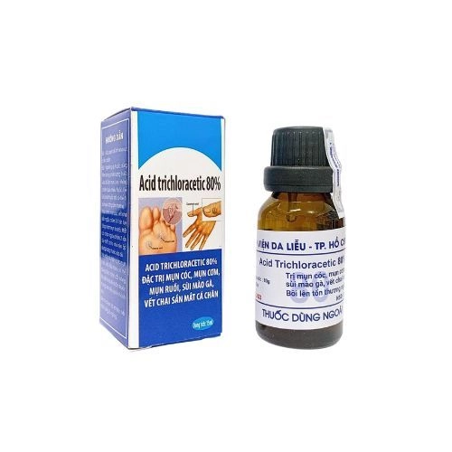 Thuốc đặc trị mụn cơm, mụn cóc Acid Trichloracetic 80% lọ 15ml