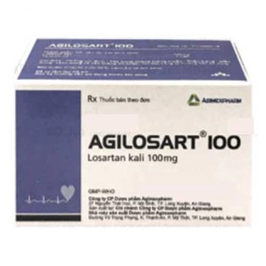 Thuốc trị tăng huyết áp Agilosart 100 Agimexpharm hộp 10 vỉ x 10 viên