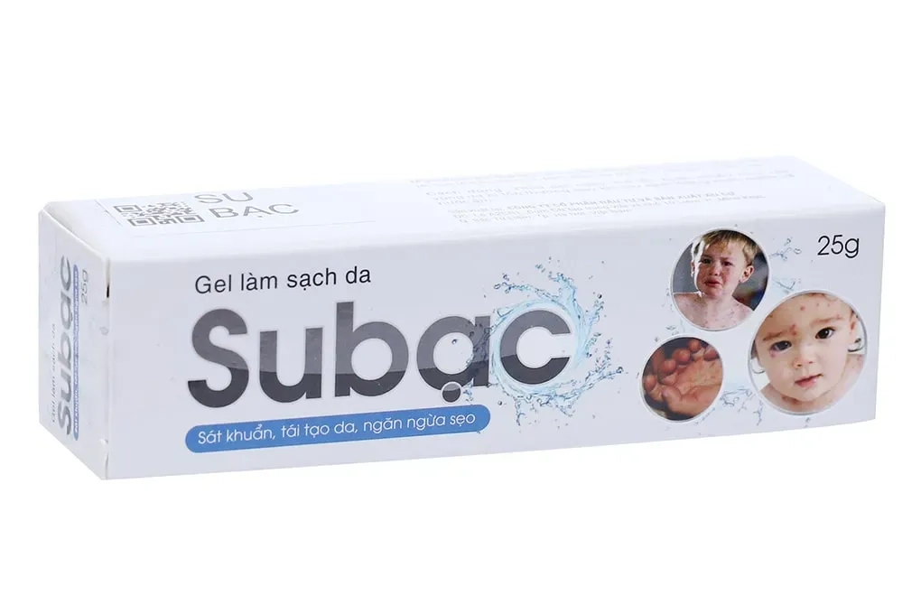 Gel làm sạch và sát khuẩn da Subạc tuýp 25g