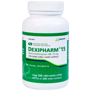 Thuốc điều trị triệu chứng ho Dexipharm 15 Imexpharm lọ 200 viên
