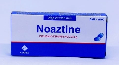 Thuốc kháng histamin Noaztine 50mg hộp 1 vỉ x 20 viên