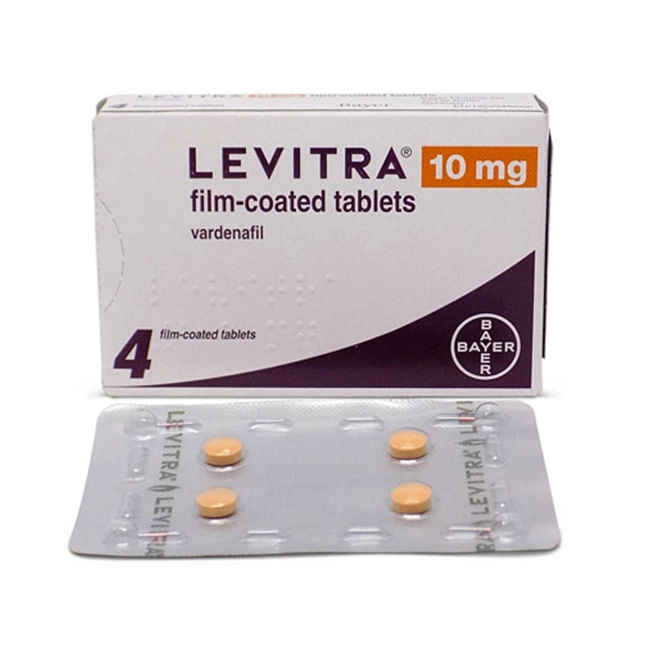 Thuốc điều trị rổi loạn cương dương Levitra 10mg hộp 4 viên