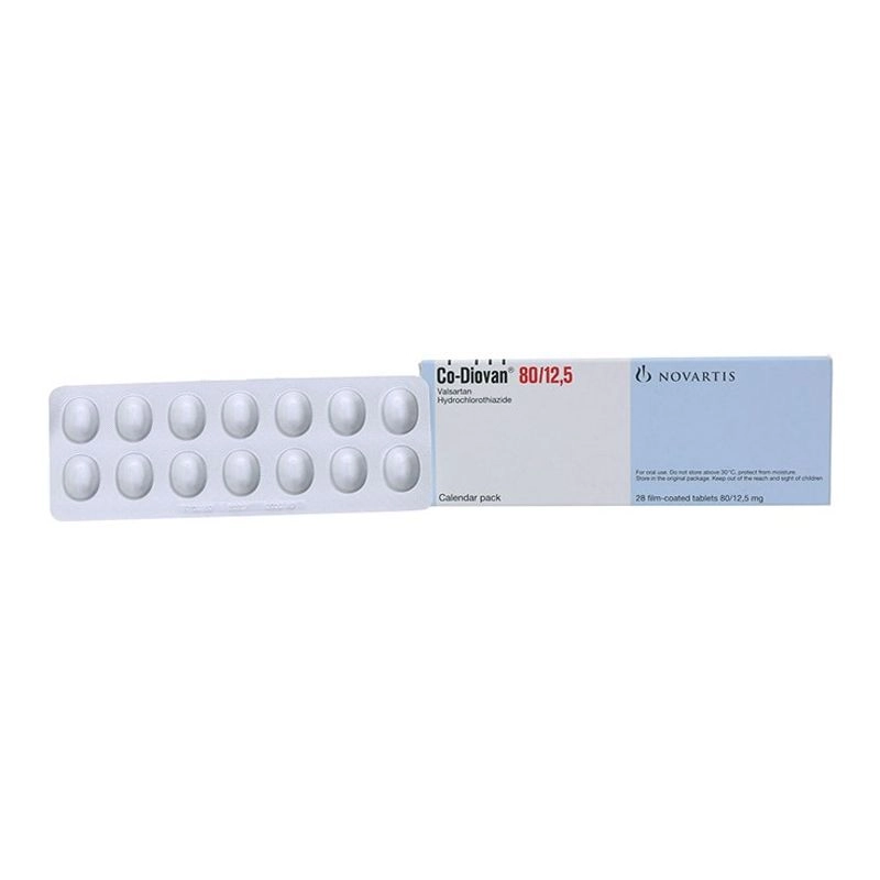 Thuốc điều trị tăng huyết áp Co - Diovan 80/12.5 hộp 28 viên