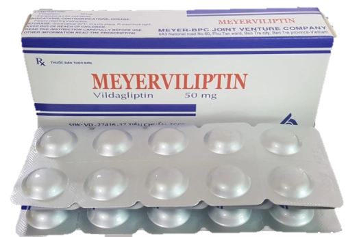 Thuốc trị tiểu đường Meyerviliptin 50 hộp 30 viên
