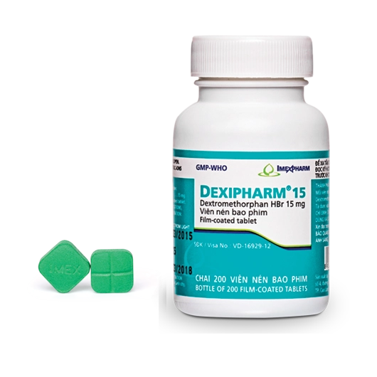 Thuốc trị ho DEXIPHARM 15mg lọ 200 viên
