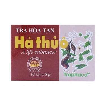 Bổ huyết, bổ can thận, làm đen râu tóc Trà hòa tan Hà Thủ Ô hộp 10 gói x 3g