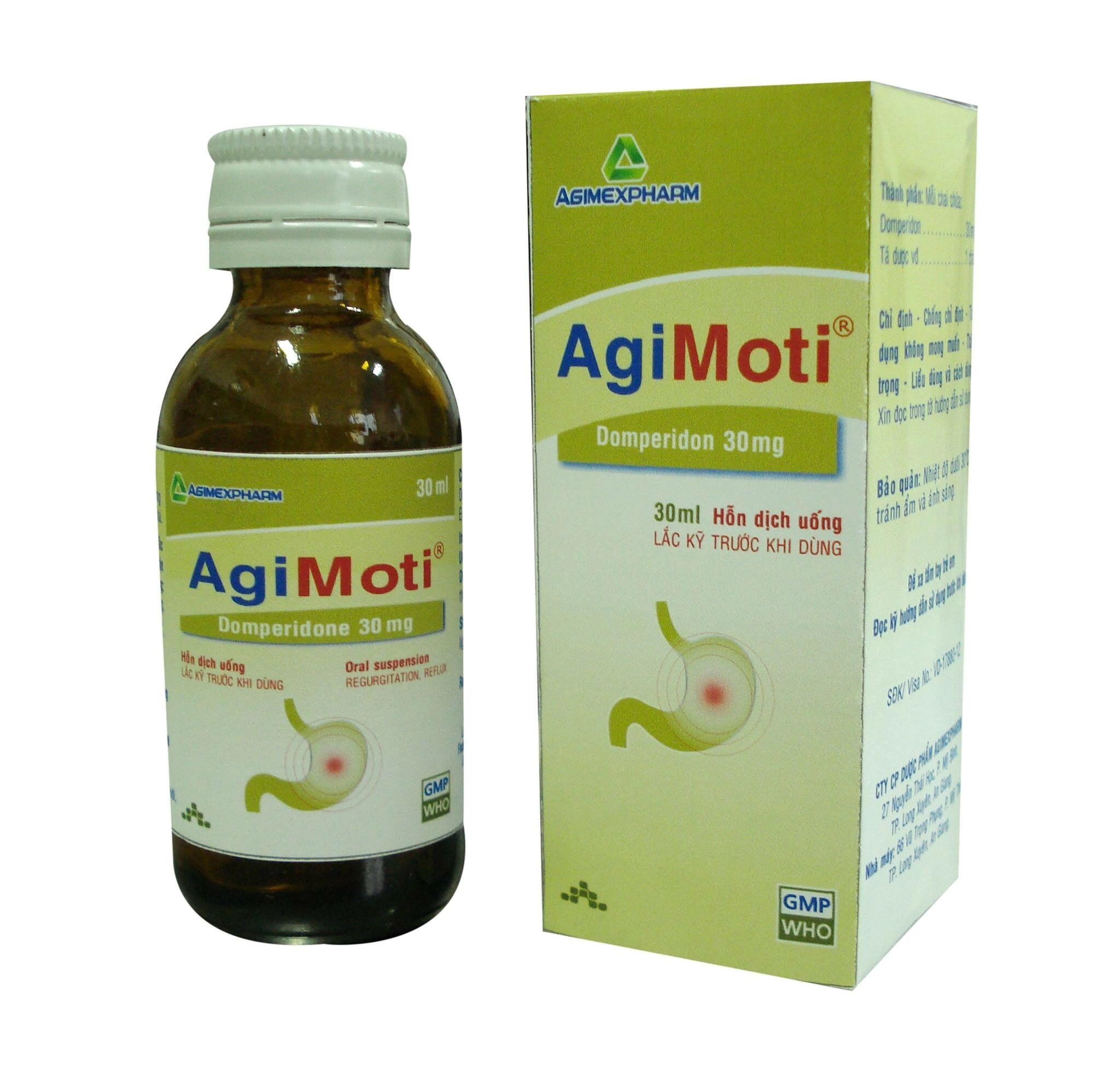 Thuốc điều trị trào ngược dạ dày, thực quản Agimoti hộp 1 chai 30ml