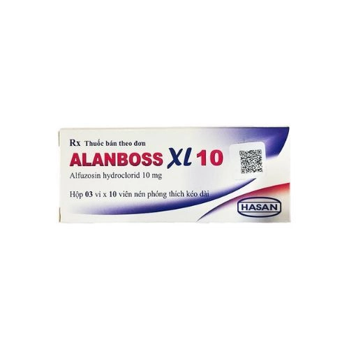 Thuốc trị phì đại tuyến tiền liệt Alanboss XL 10mg hộp 3 vỉ x 10 viên nén phóng thích kéo dài