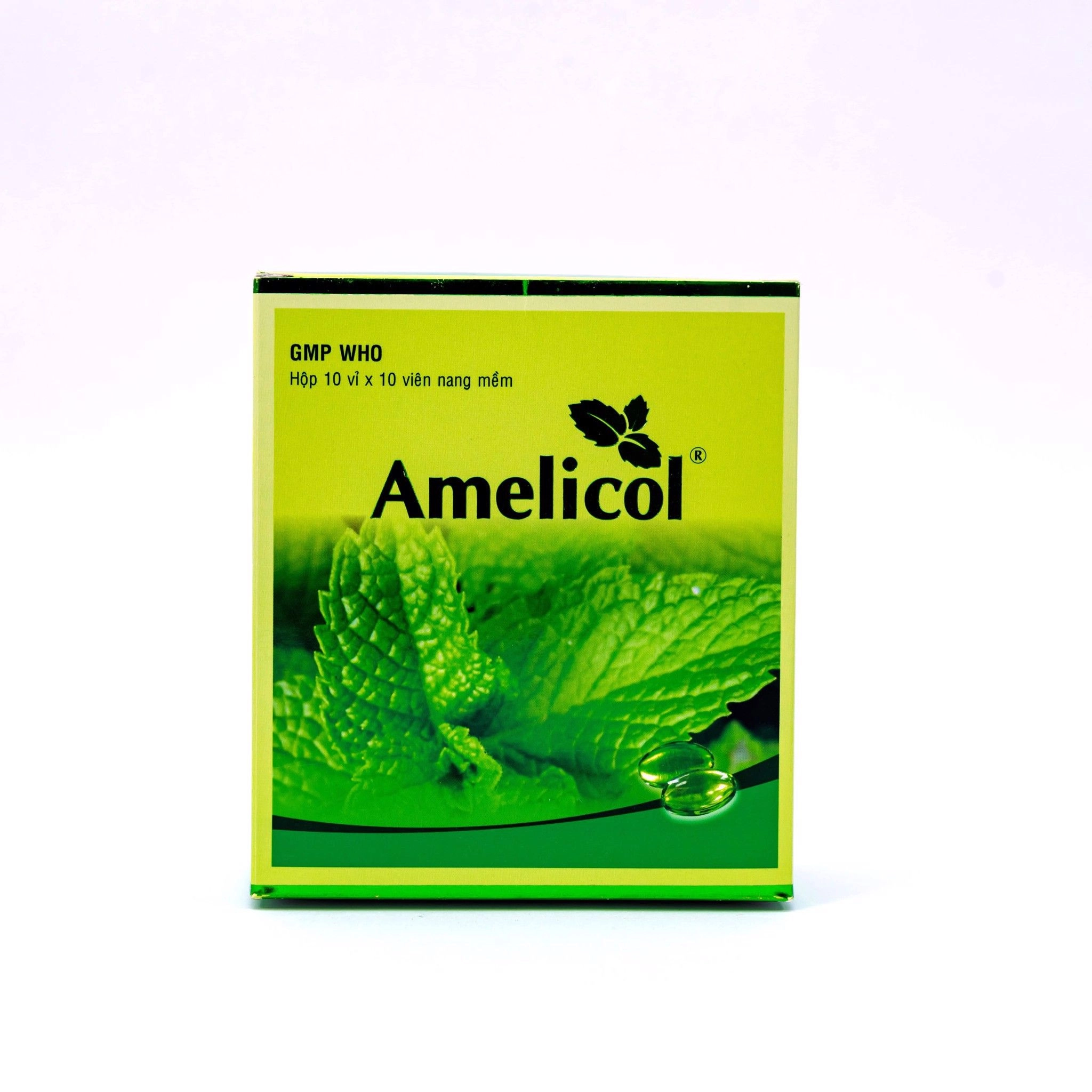 Viên nang mềm trị ho Amelicol hộp 100 viên