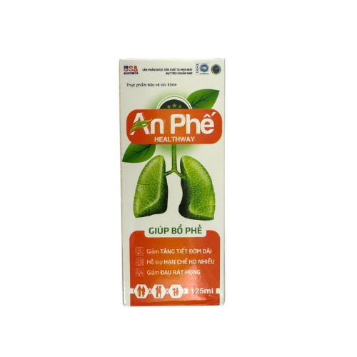 Hỗ trợ bổ phế, giảm ho An Phế Healthway hộp 1 chai 125ml