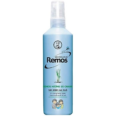 Xịt chống muỗi Mentholatum Remos hương sả chanh chai 150ml