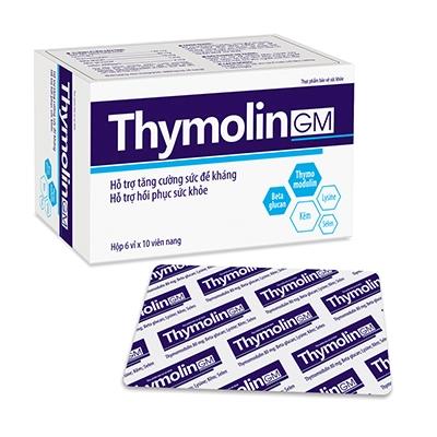 Tăng cường sức đề kháng Thymolin GM hộp 6 vỉ x 10 viên
