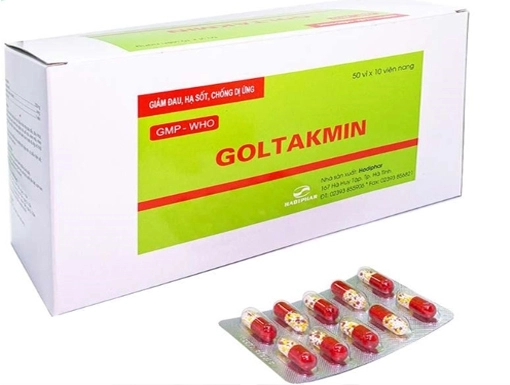 Điều trị cảm lạnh Goltakmin Hadiphar hộp 50 vỉ x 10 viên
