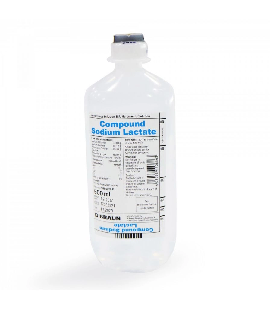 Dung dịch truyền tĩnh mạch Compound sodim lactate chai 500ml