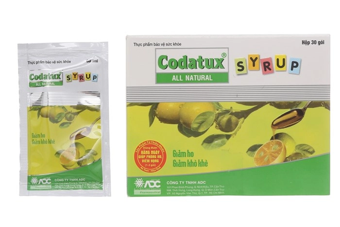 Siro ho Codatux hộp 30 gói x 5ml