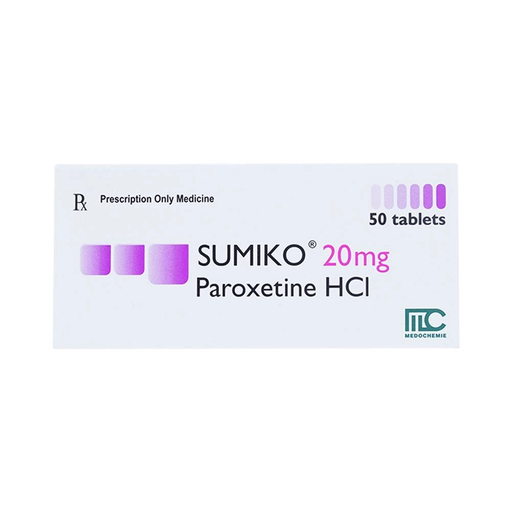 Thuốc hướng tâm thần Sumiko 20 mg hộp 5 vỉ x 10 viên