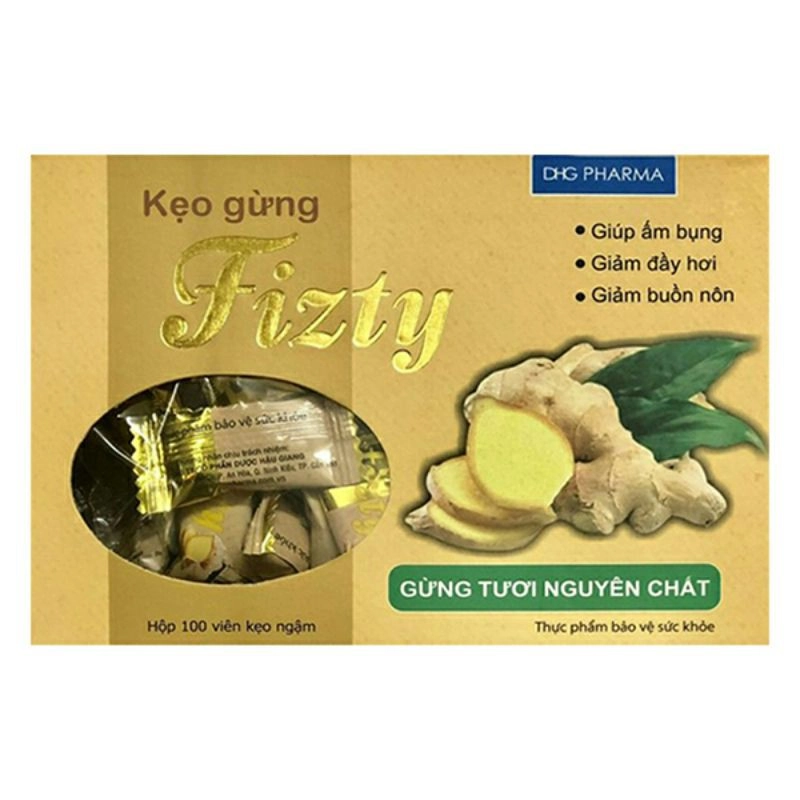 Kẹo gừng Fizty hộp 100 viên