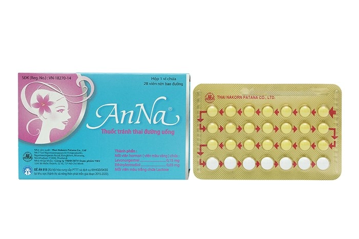 Thuốc tránh thai hàng ngày AnNa hộp 28 viên